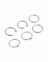 Titanium Nose Rings 6-Pack