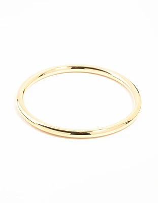 Waterproof Gold Plated Stainless Steel Basic Bangle