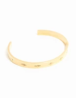 Waterproof Gold Plated Stainless Steel Celestial Wrist Cuff