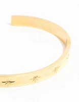 Waterproof Gold Plated Stainless Steel Celestial Wrist Cuff