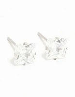 Waterproof  Diamante Stainless Steel Stud Earrings