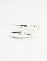 Silver Plated Slim Wrapped Ring