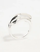 Silver Plated Slim Wrapped Ring