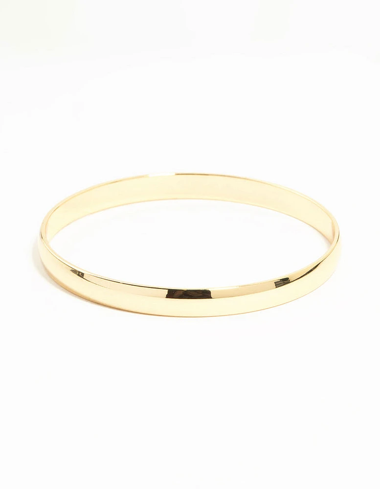 Gold Flat  Bangle