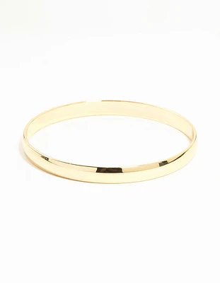 Gold Flat  Bangle