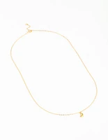 Gold Plated Sterling Silver Mini Heart Necklace