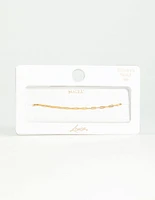 Gold Plated Sterling Silver Open Link Bracelet