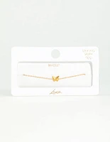 Gold Plated Sterling Silver Butterfly Bracelet