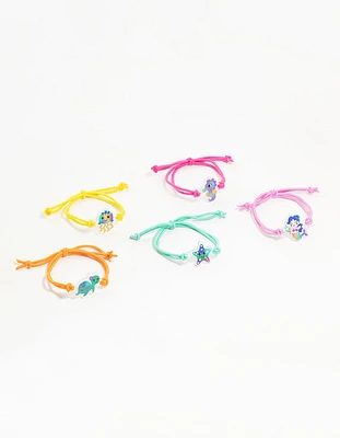 Kids Ocean Themed BFF Stretch Bracelets 5-Pack