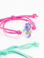 Kids Ocean Themed BFF Stretch Bracelets 5-Pack