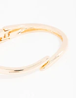 Gold Wrapped Open Bangle