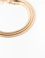 Gold Layered Snake Chain Bracelet