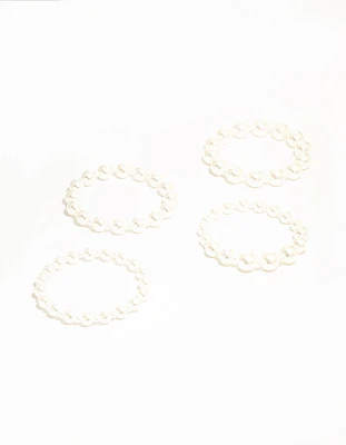 Pearl Bracelets 4-Pack