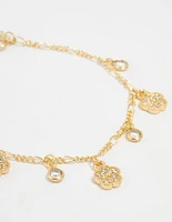 Gold Plated Mini Clover Bracelets 2- Pack