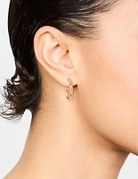 Gold Bamboo Hoops