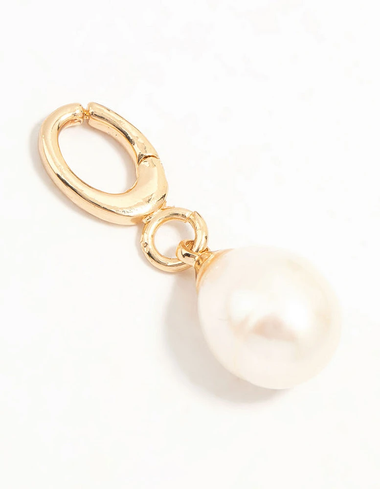 Gold Plated Freshwater Pearl Charm