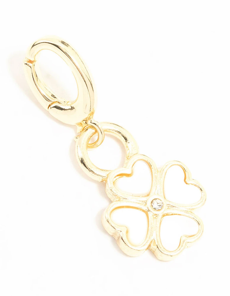 Gold Plated Opulent Shamrock Charm