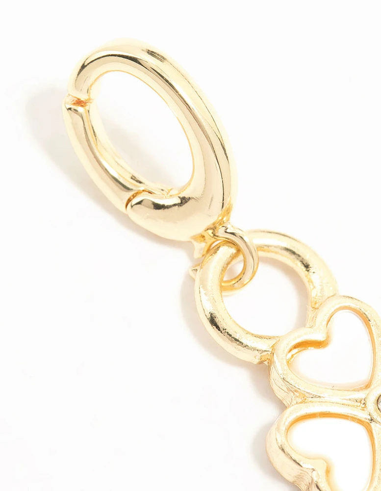 Gold Plated Opulent Shamrock Charm