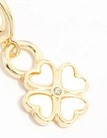 Gold Plated Opulent Shamrock Charm