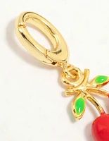 Gold Plated Cherry Charm