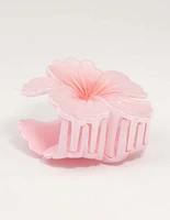 Pink Ombre Hibiscus Claw Clip