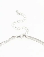 Waterproof Stainless Steel Chain Layered Necklace