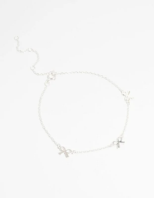 Sterling Silver Bow Bracelet