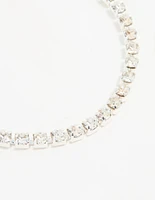 Silver Diamante Tennis Bracelet