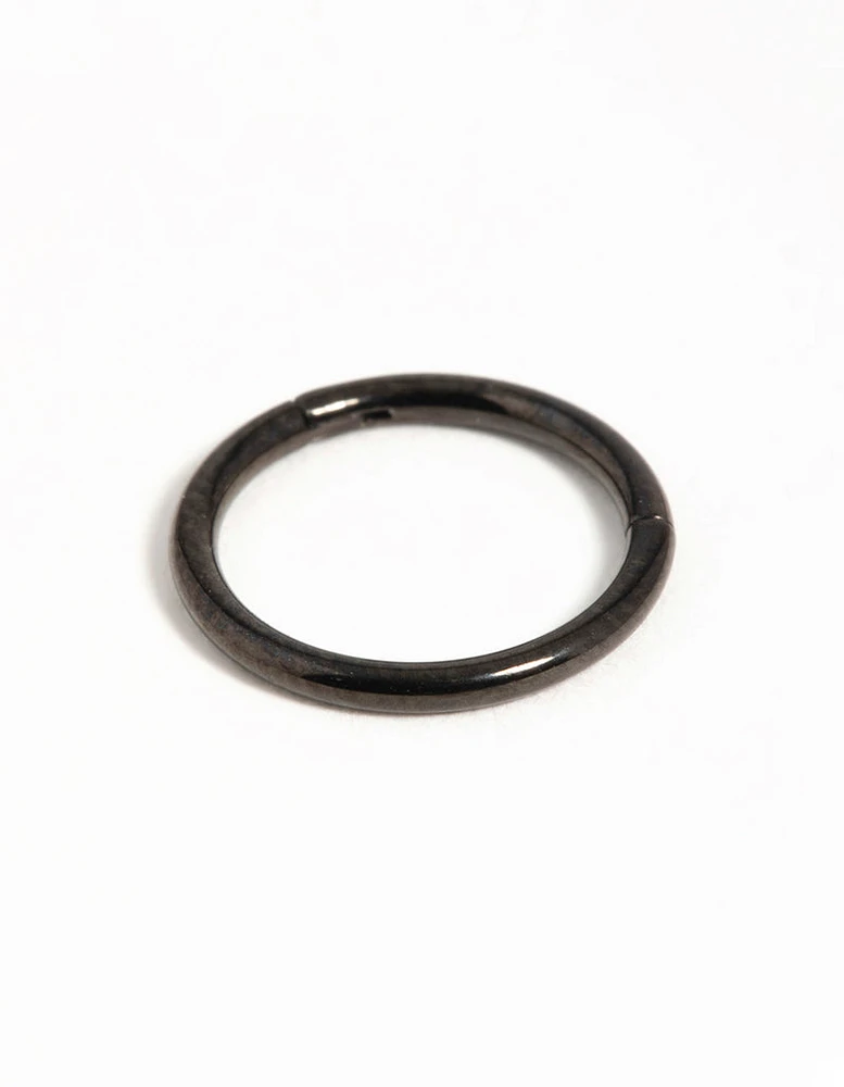 Black Coated Metal Surgical Steel Black Ear Clicker