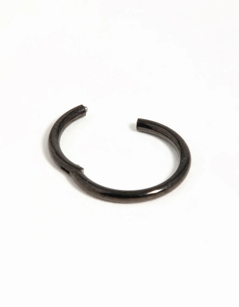 Black Coated Metal Surgical Steel Black Ear Clicker