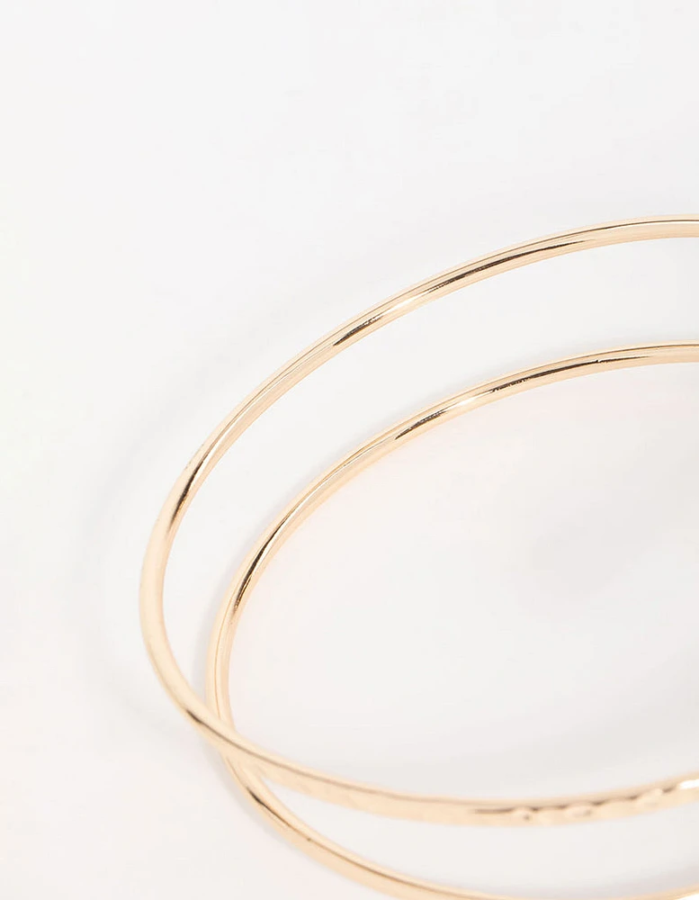 Gold Harmered Arm Cuff