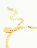 Gold Plated Winding Mini Flower Bracelet