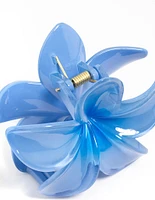 Blue Ombre Frangipani Claw Clip