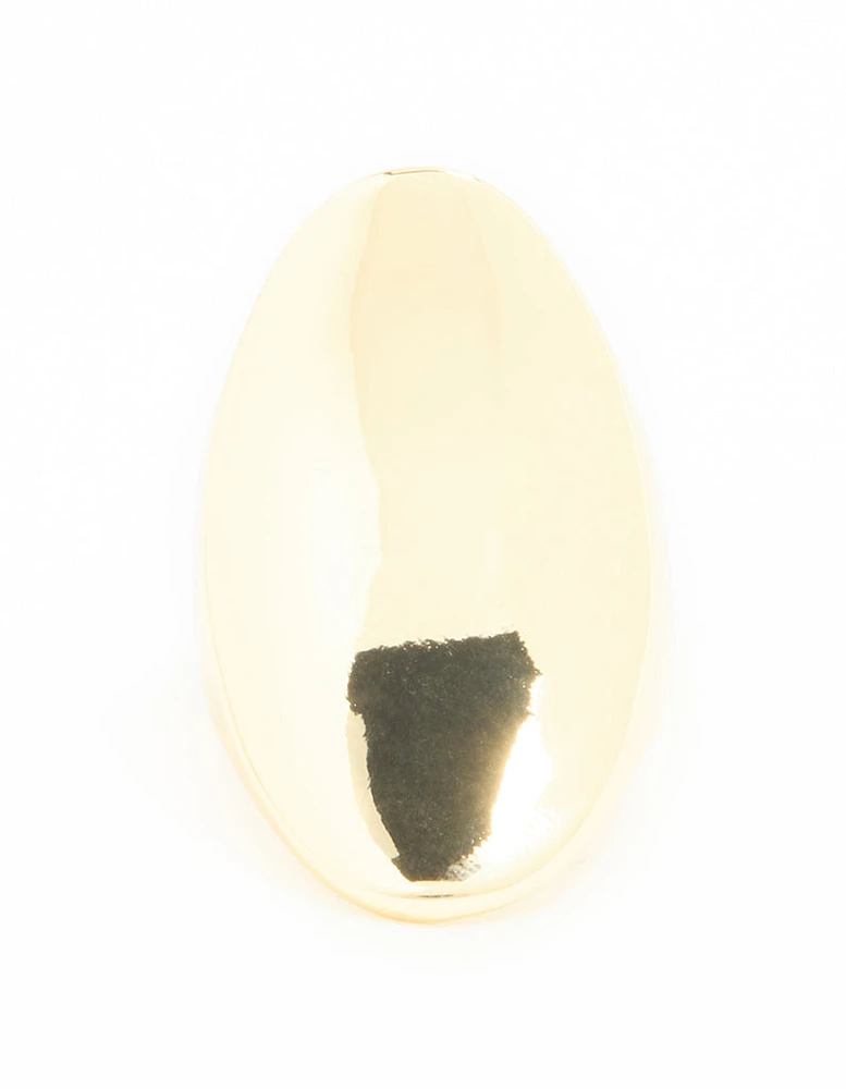 Gold Plated Large Oval Ring