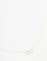 Sterling Silver Heart Link Necklace
