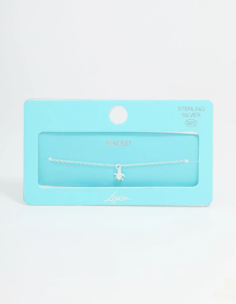 Sterling Silver Turtle Bracelet