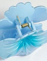 Blue Ombre Hibiscus Hair Claw Clip