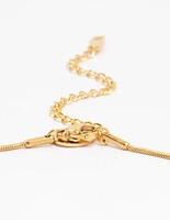 Waterproof Gold Plated Stainless Steel Rondell Necklace