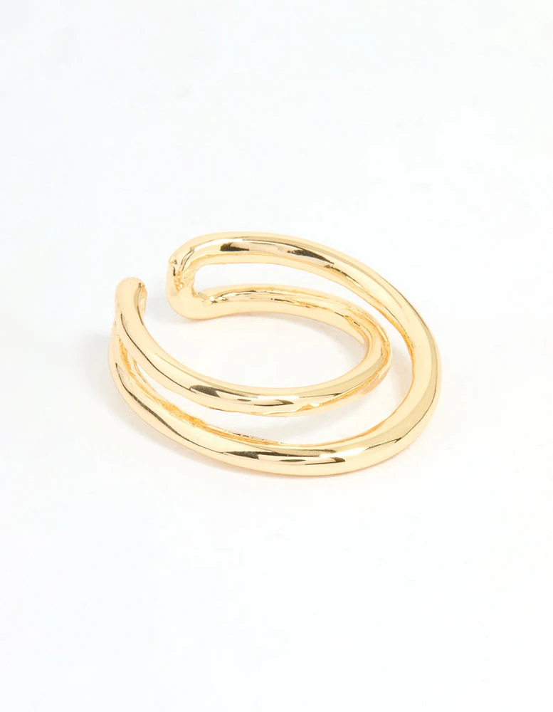 Gold Plated Open Band Ring
