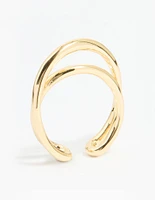Gold Plated Open Band Ring