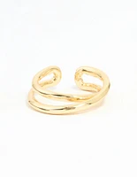 Gold Plated Open Band Ring
