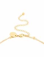 Waterproof Gold Plated Stainless Steel Star & Shell Layered Necklace