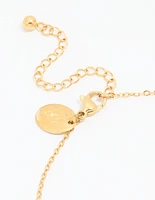 Waterproof Gold Plated Stainless Steel Cubic Zirconia Anklet