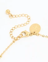 Waterproof Gold Plated Stainless Steel Disc Anklet