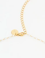 Waterproof Gold Plated Stainless Steel Pearl Waist Chain