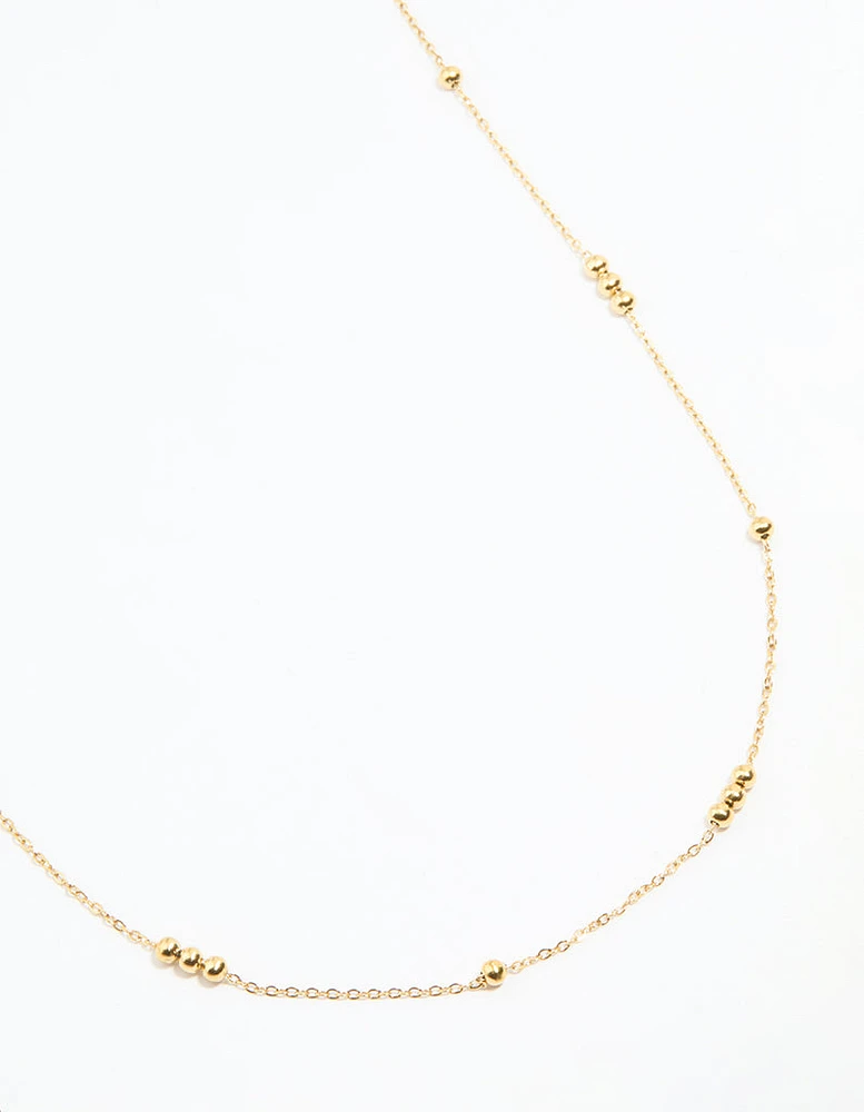 Waterproof Gold Plated Stainless Steel Beaded Waist Chain