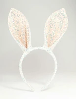 Kids Sequin Fabric Bunny Ears Headband
