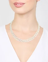 Silver Chain Large Necklace
