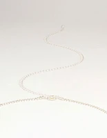 Silver Diamante Cupchain Waist Chain