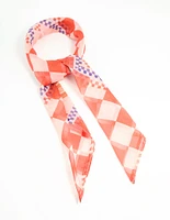 Red Fabric Vacation Print carf